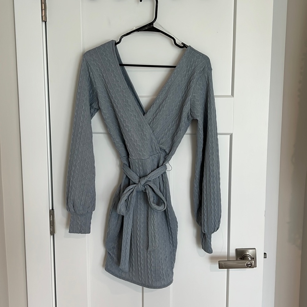 Windsor blue knit dress